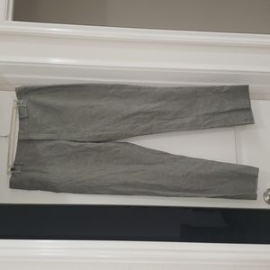 Banana Republic 6 avery linen blend slacks marled grey